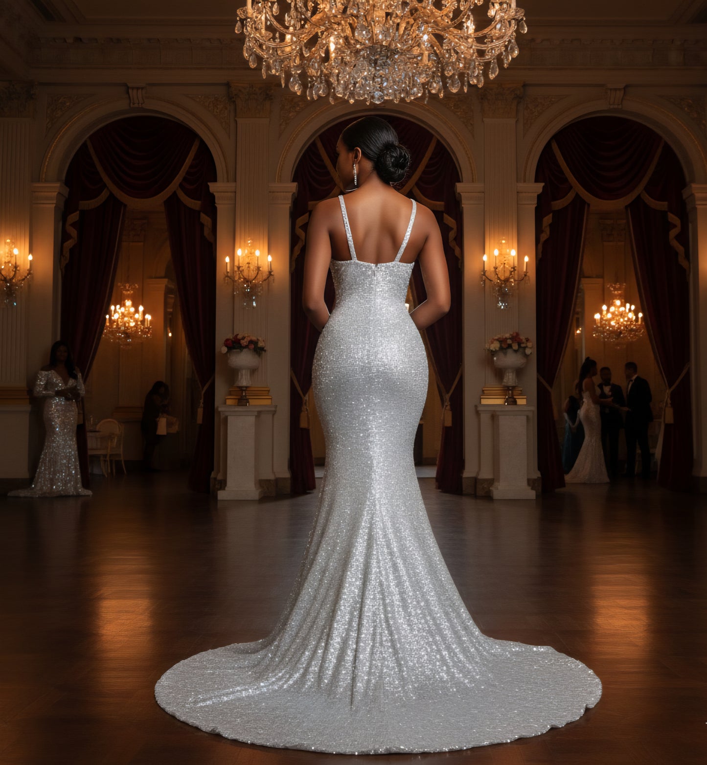 Viking Mermaid Dress (longer train)