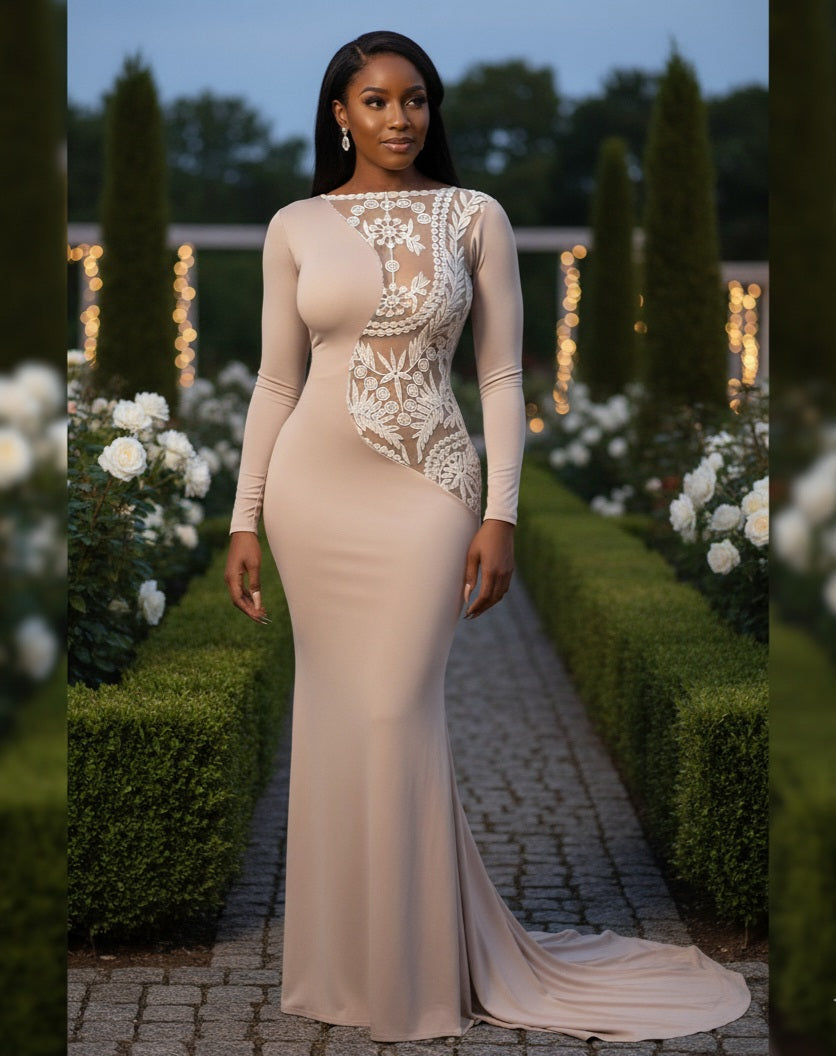 Nude Nubian Mermaid Dress