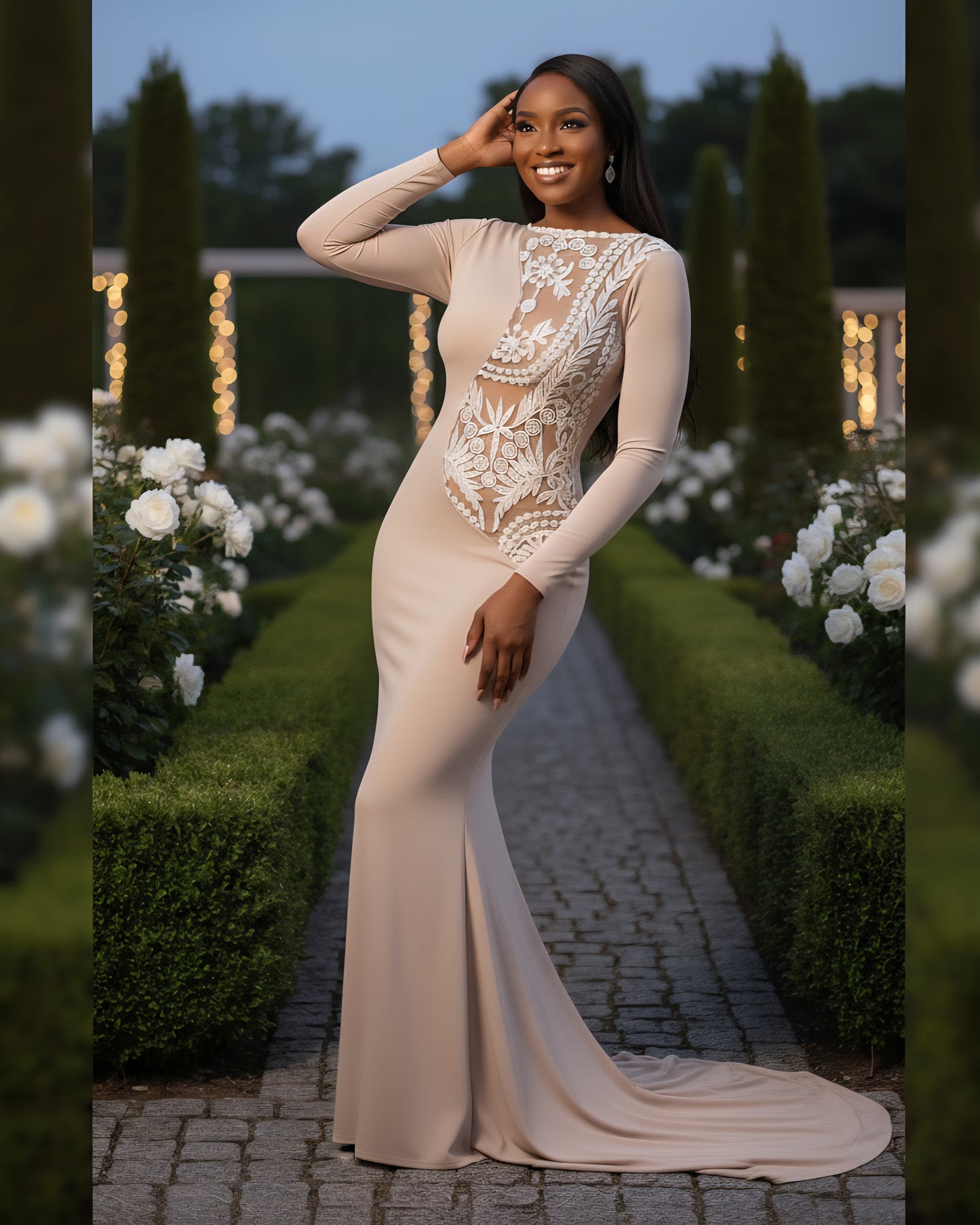 Nude Nubian Mermaid Dress