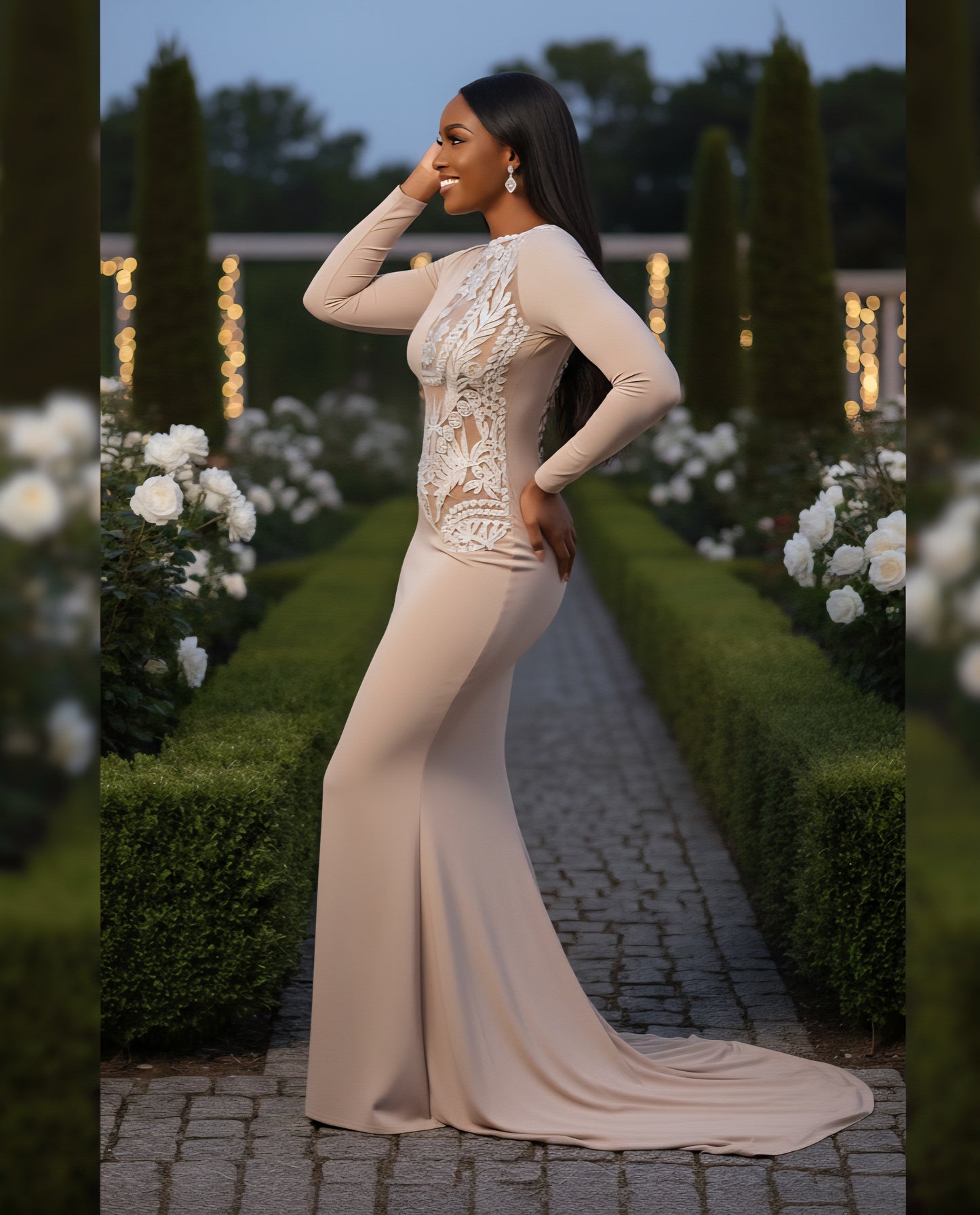 Nude Nubian Mermaid Dress