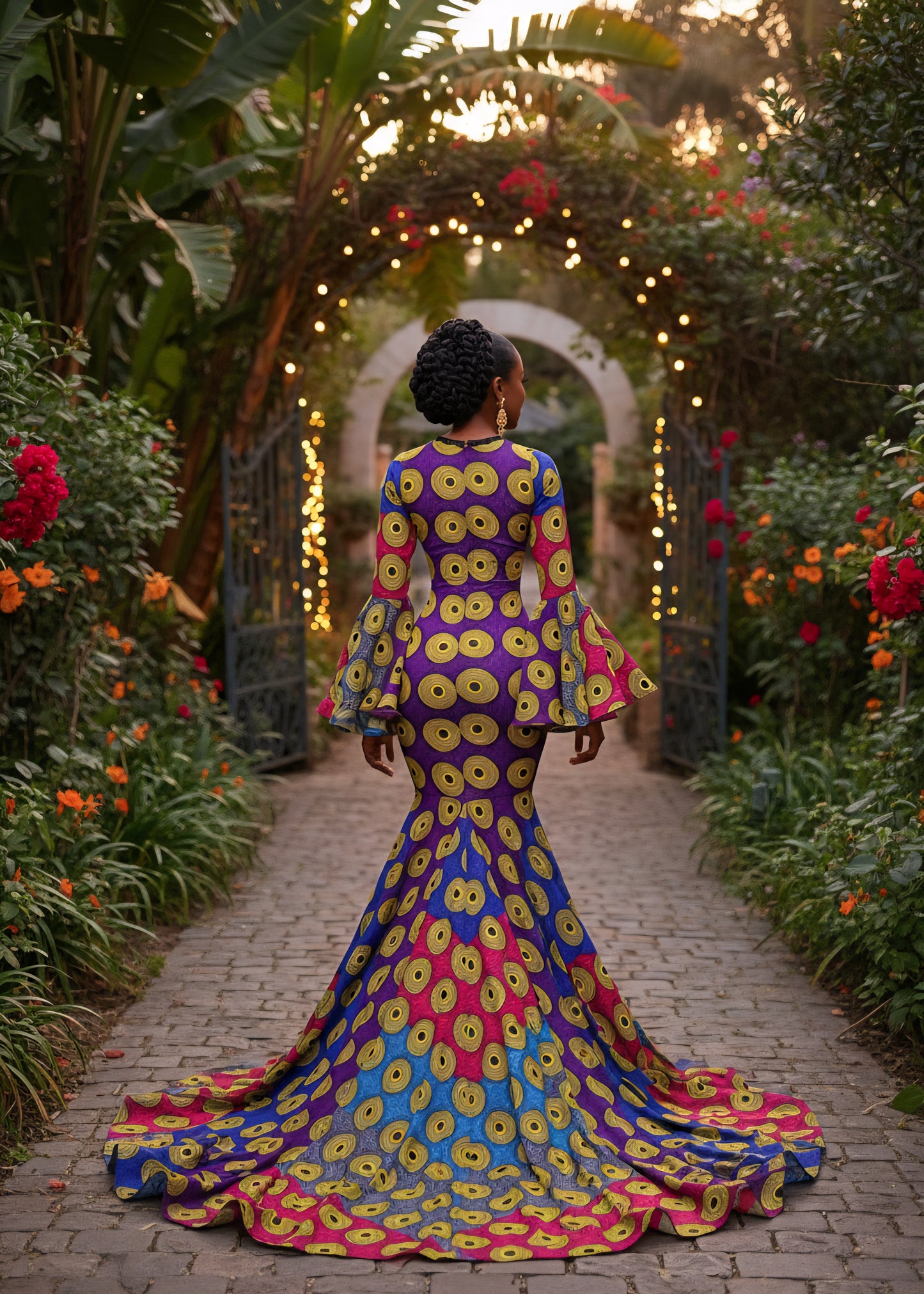 Chioma Adelé African Print Mermaid Dress