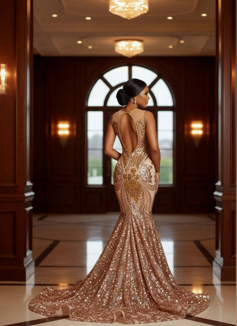 Cleoh Sequin Mermaid Dress