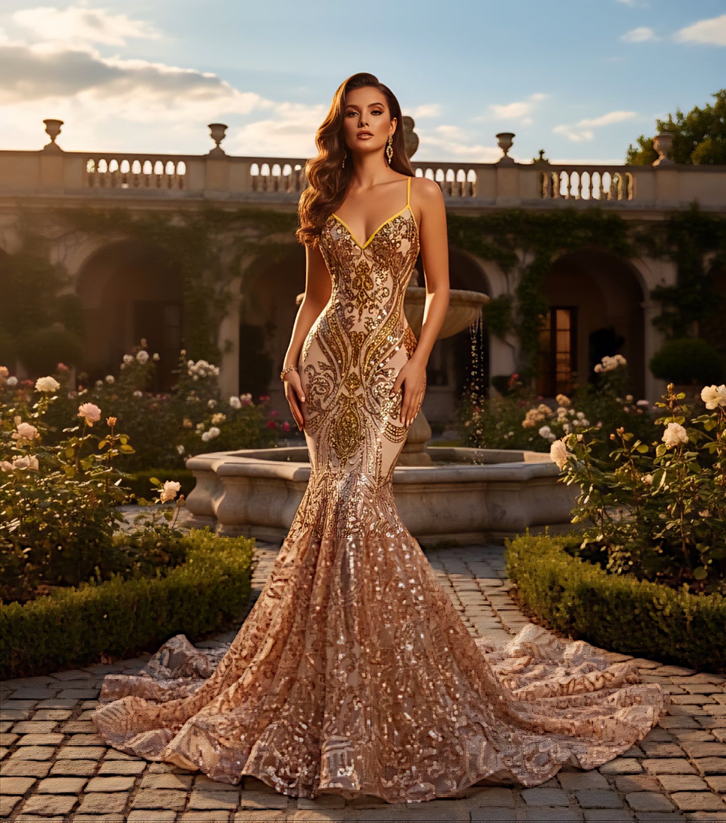 Cleopatrah Sequin Mermaid Dress