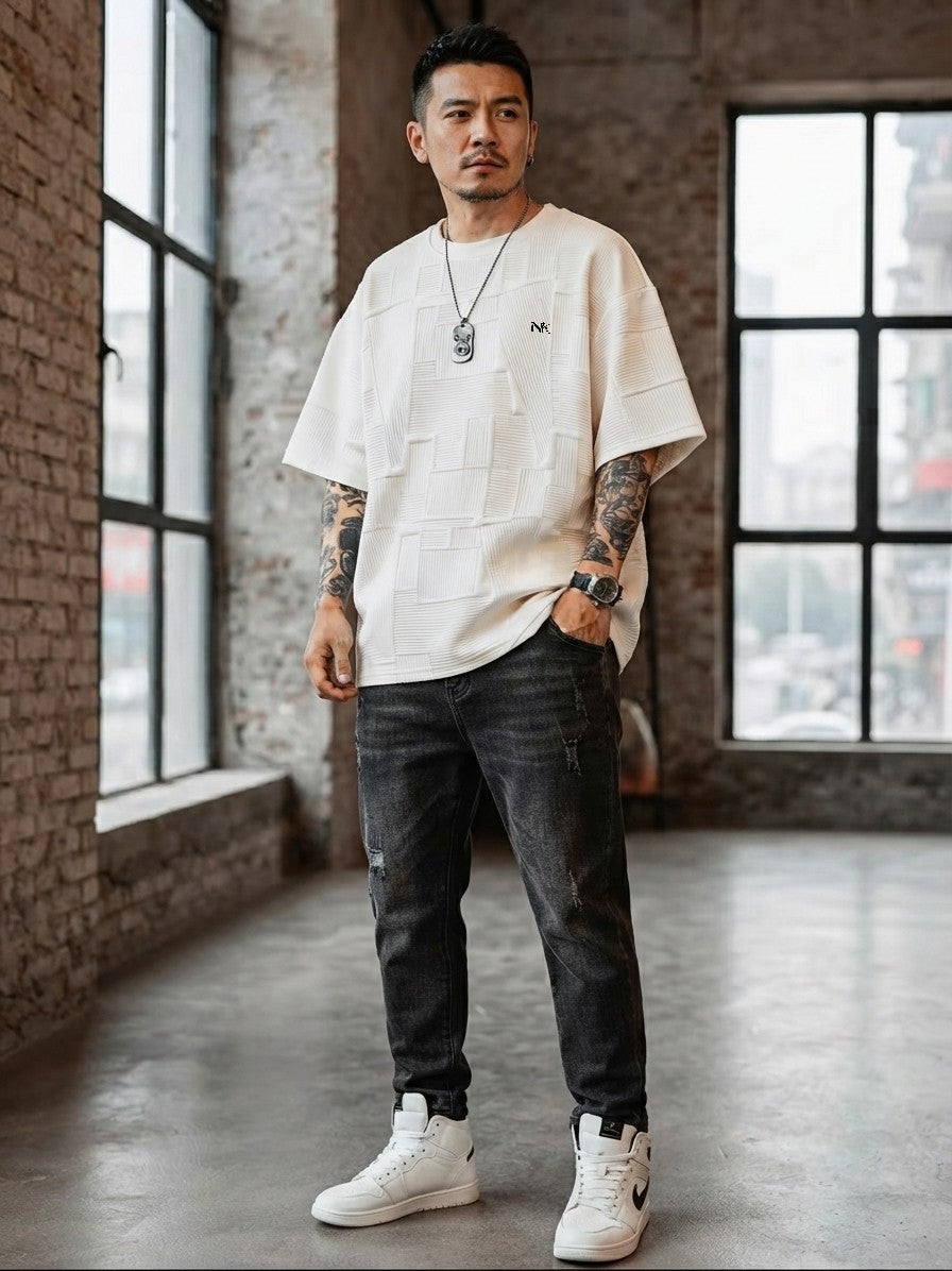 Nk Oversize Geometric T-Shirt
