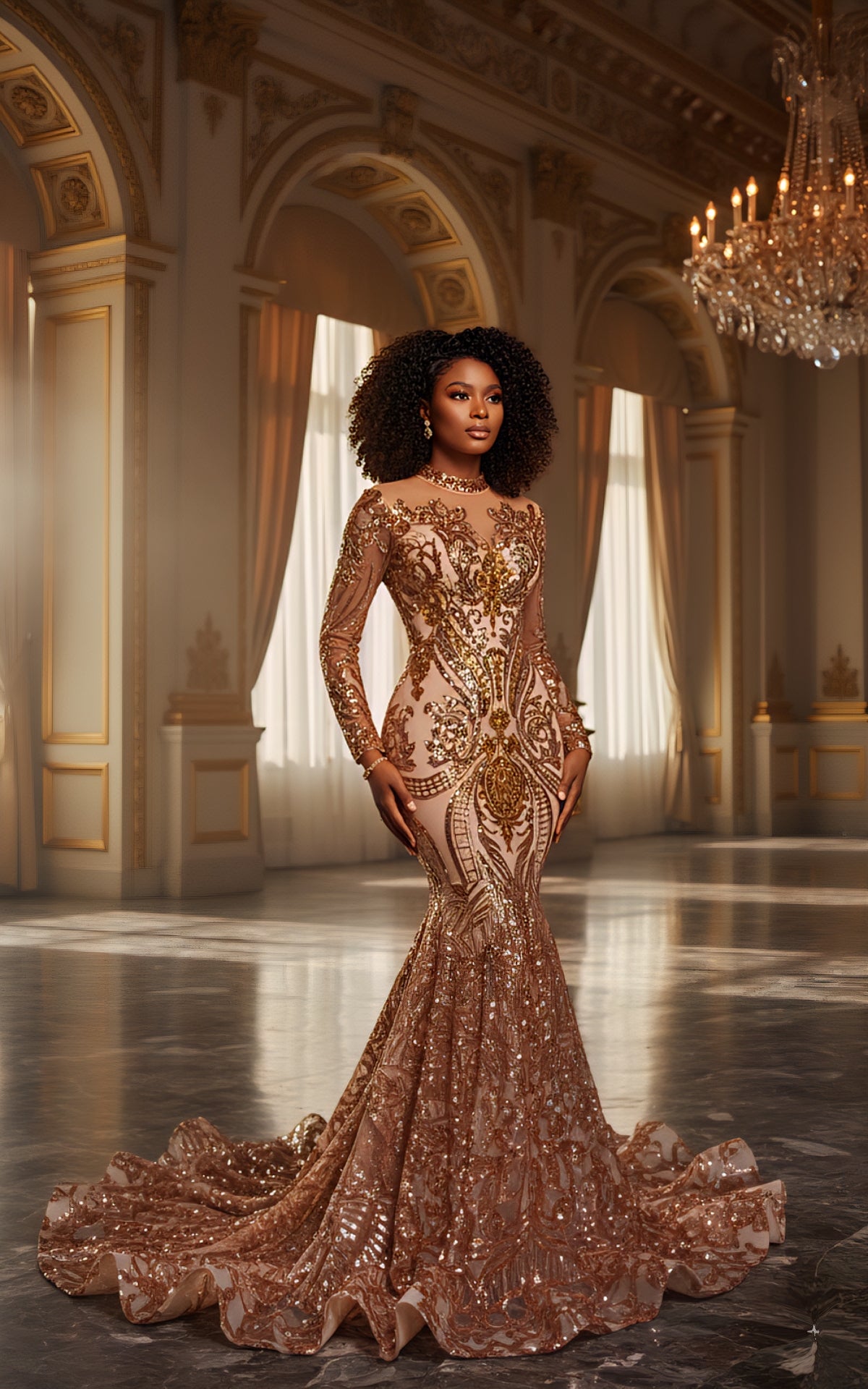 Cleoh Sequin Mermaid Dress