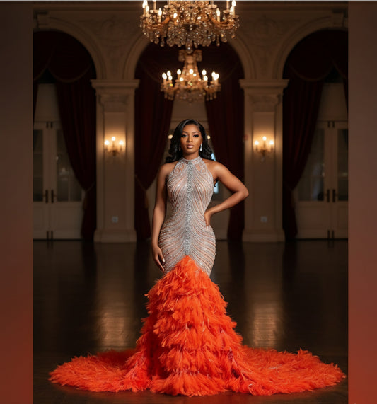 Winter Wonderland Rhinestone Gown