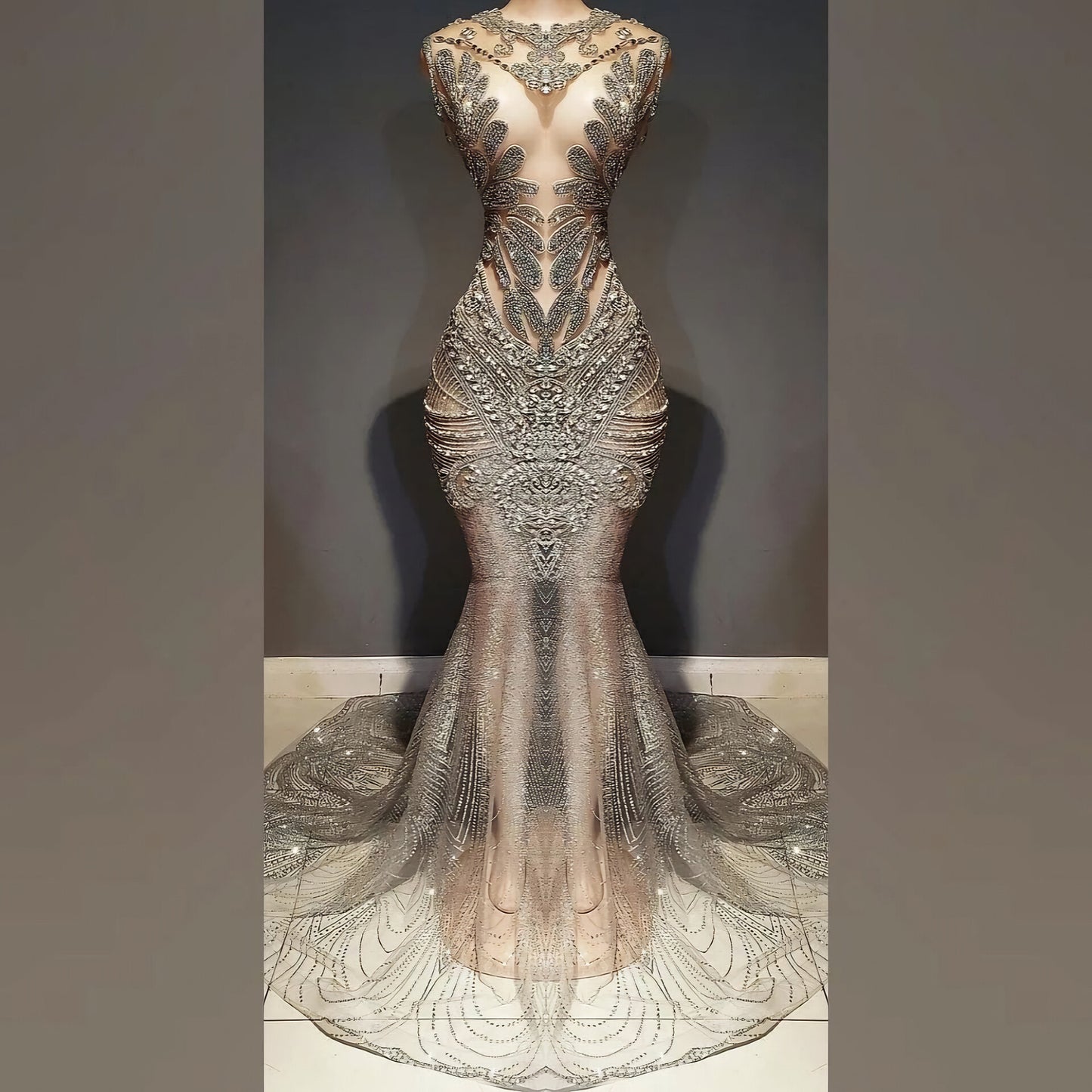 Naijah Rhinestone Mermaid Gown