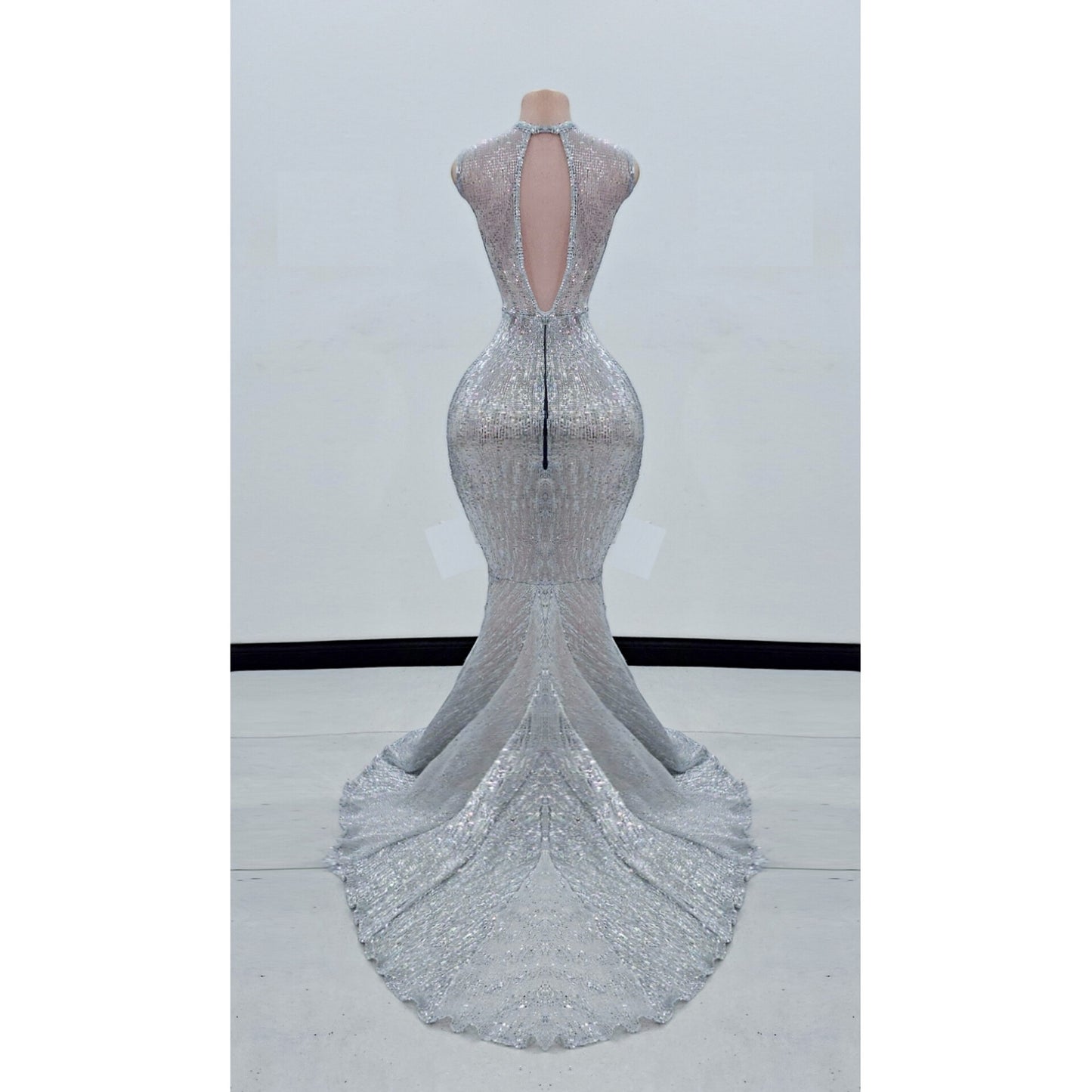 Phayrah Rhinestone Mermaid Gown