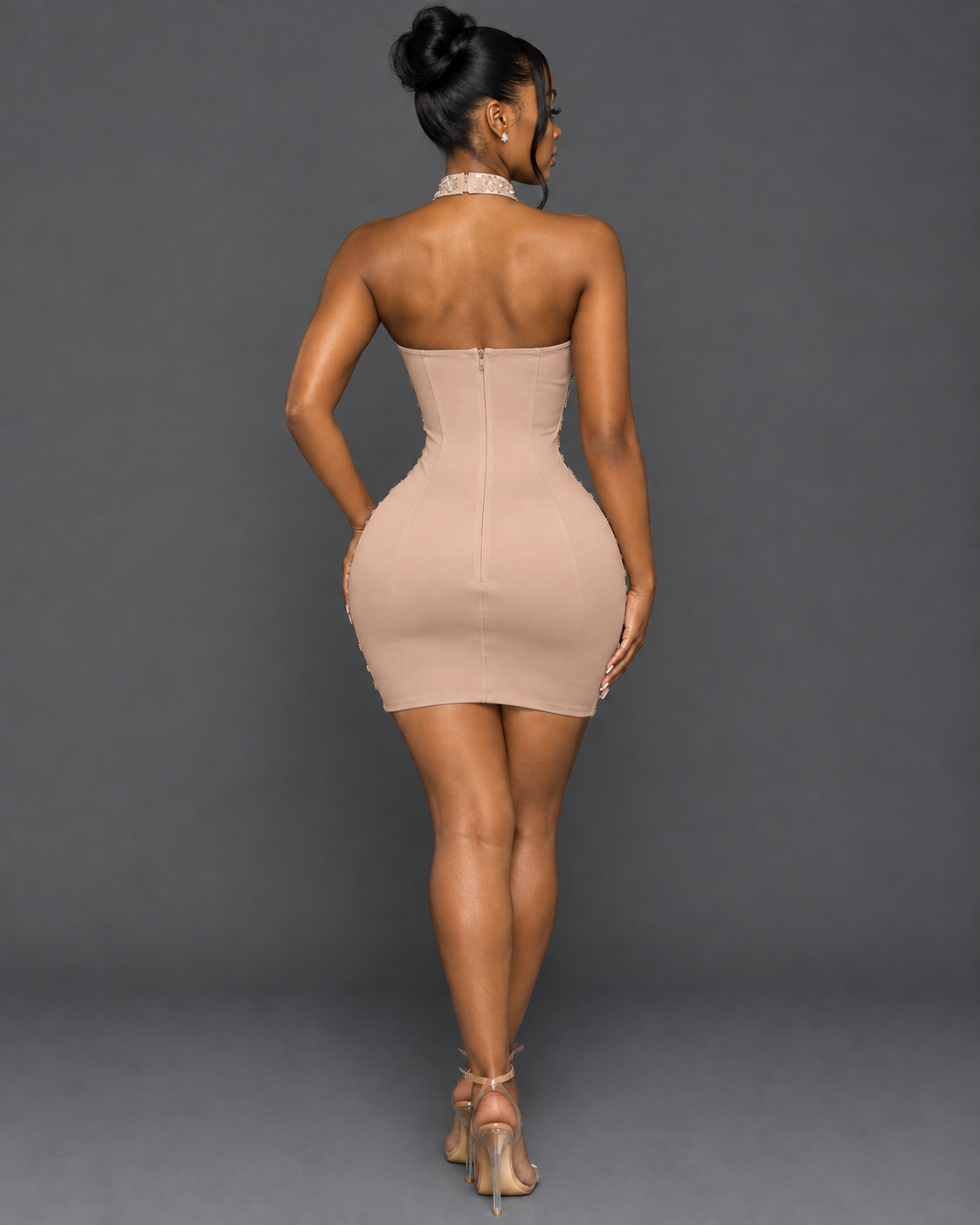 Zena Rhinestone Mini Dress