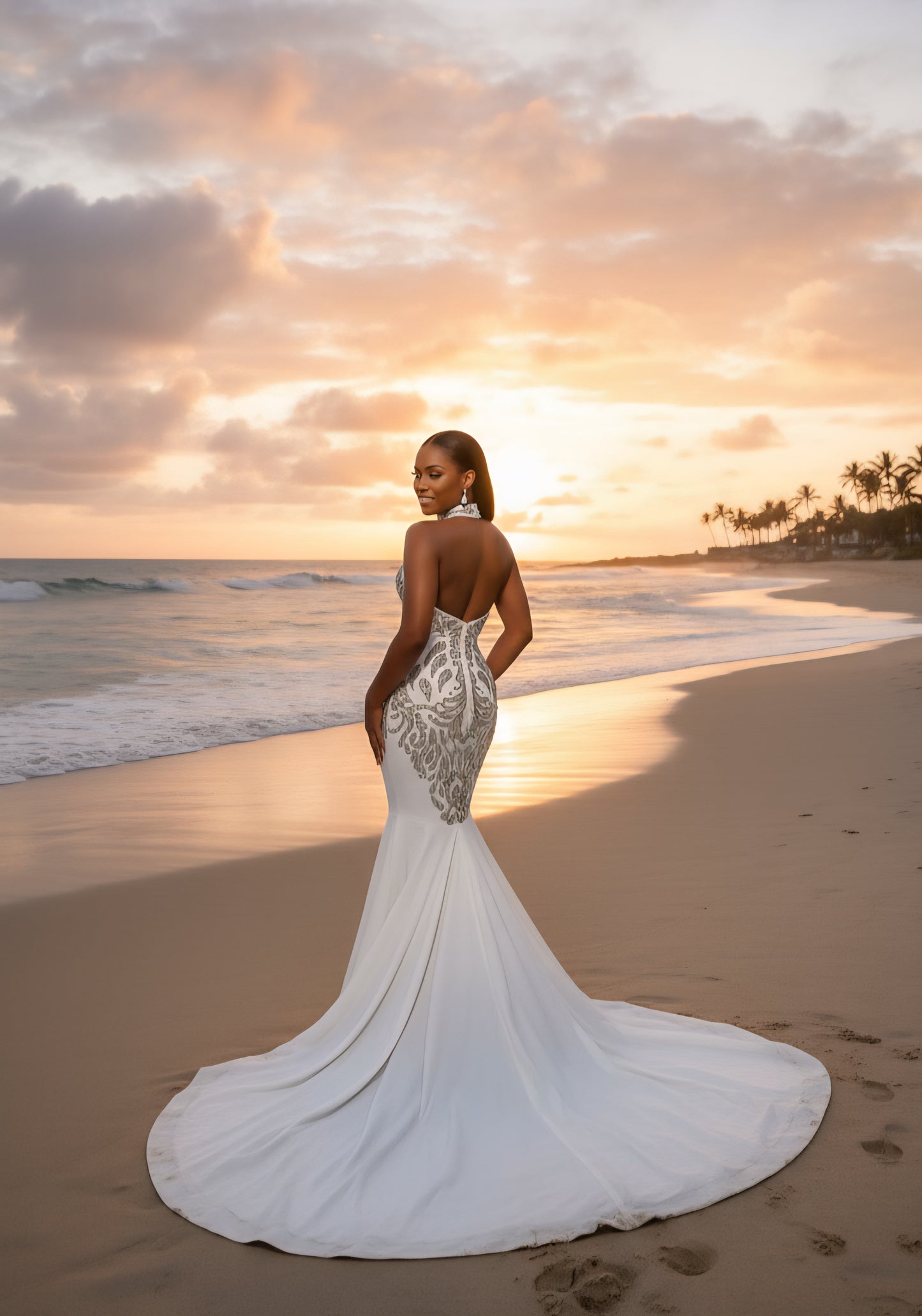 XO Vogue Rhinestone Wedding Gown