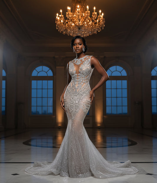 Naijah Rhinestone Mermaid Gown