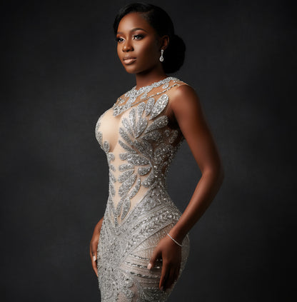 Naijah Rhinestone Mini Dress