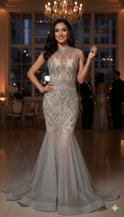 Diamond Phetish Glitter Mermaid Dress