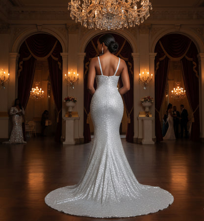 Viking Mermaid Dress (longer train)