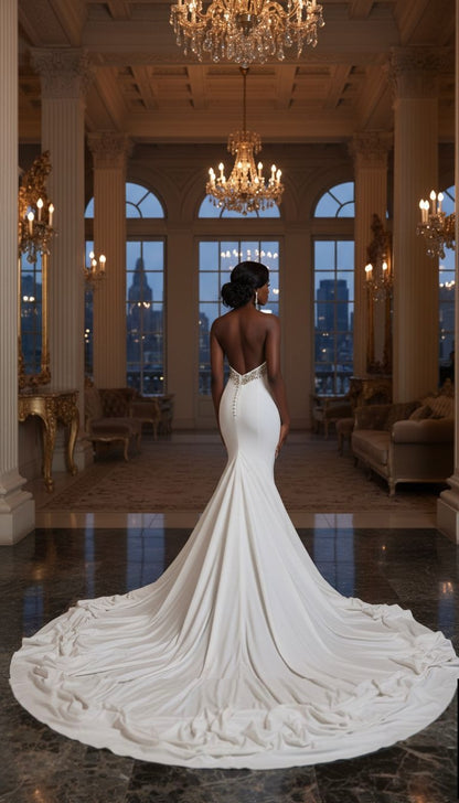 XO Vogue Rhinestone Wedding Gown