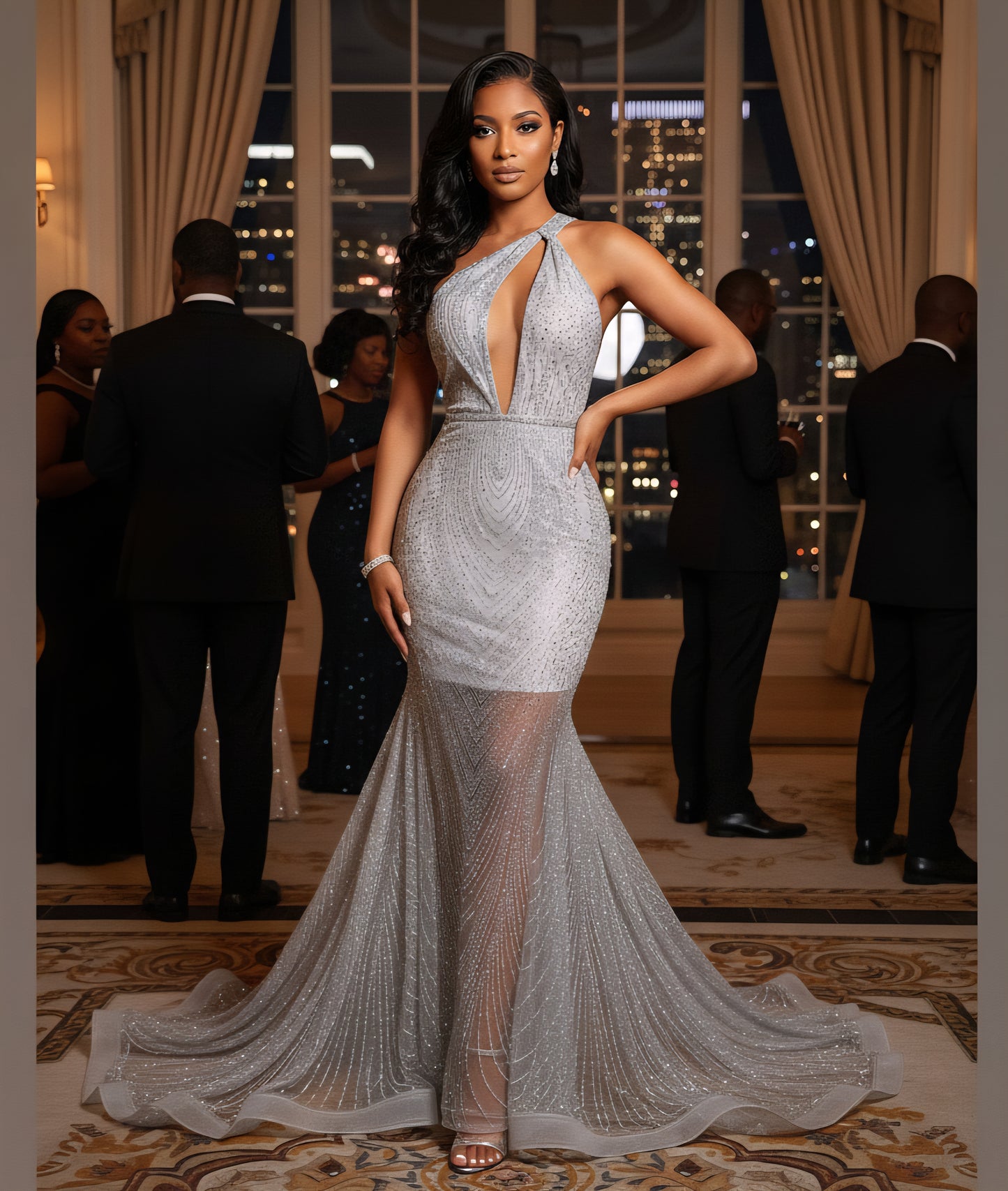 Solange Glitter mermaid dress