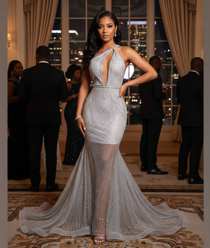 Solange Glitter mermaid dress