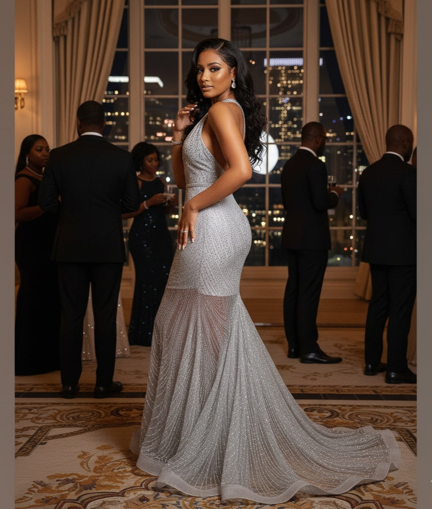 Solange Glitter mermaid dress