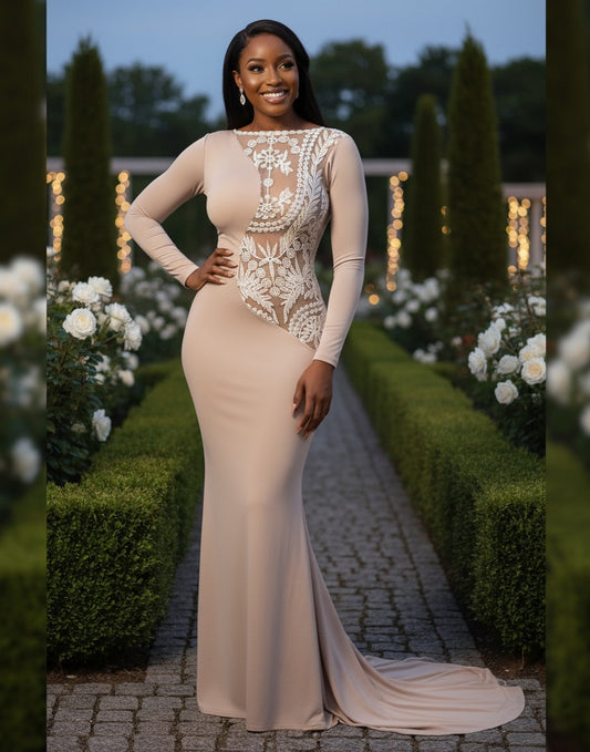 Nude Nubian Mermaid Dress