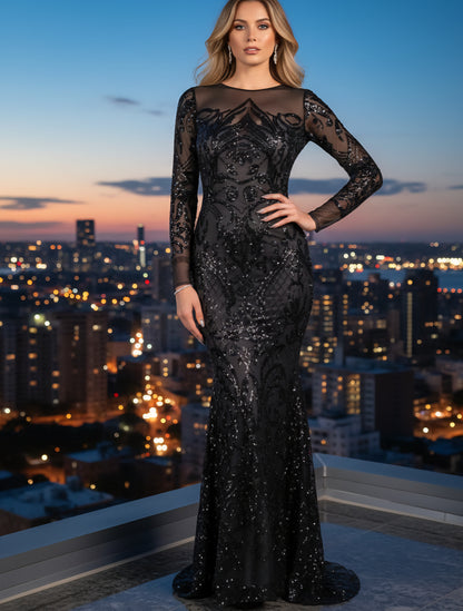 Camparie Long Sleeve Mermaid Dress