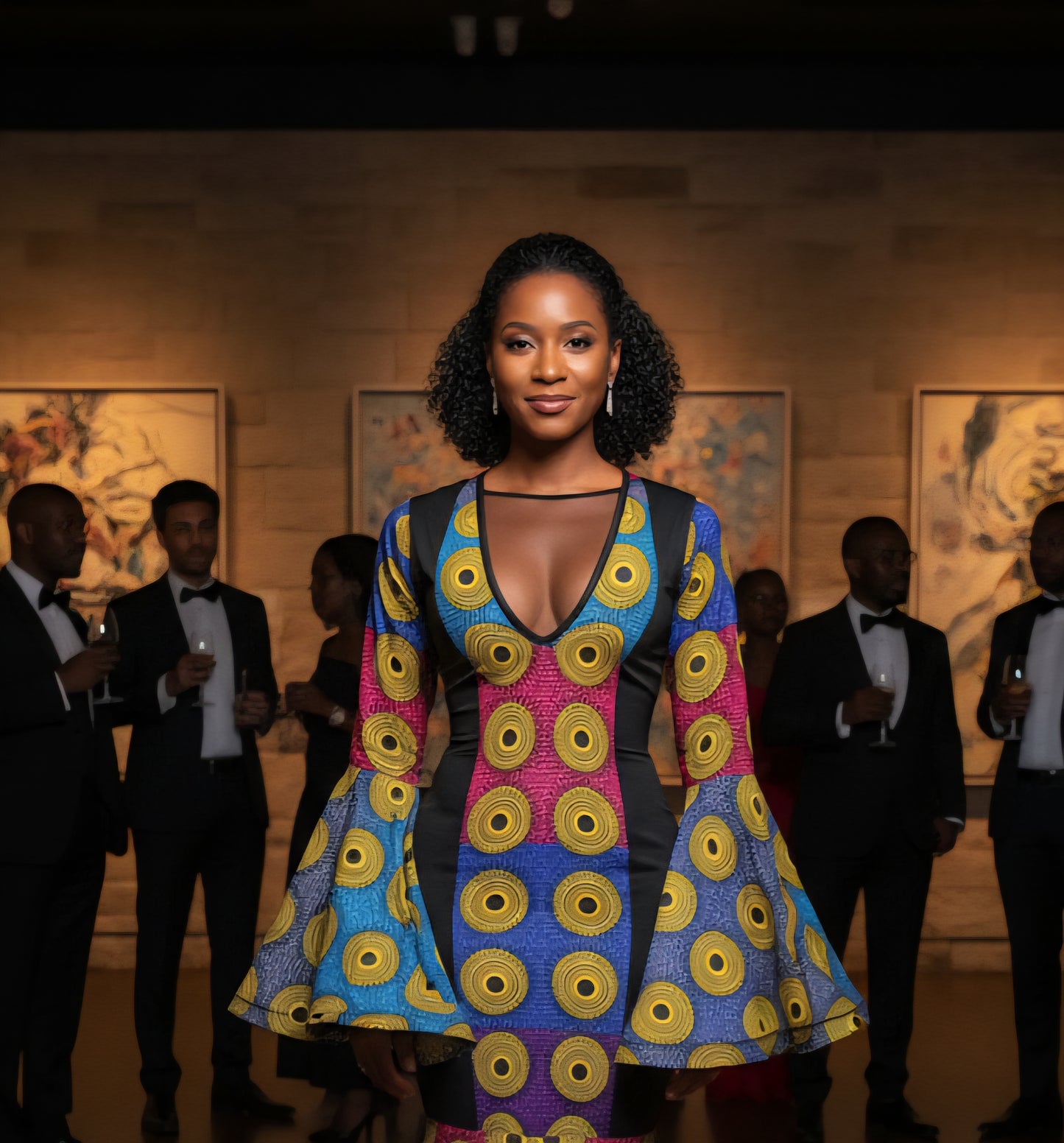 Chioma Adelé African Print Mermaid Dress