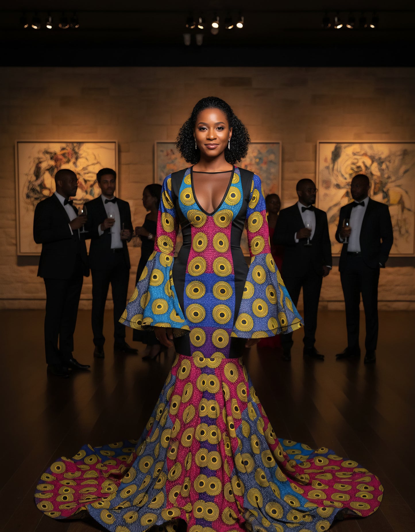 Chioma Adelé African Print Mermaid Dress