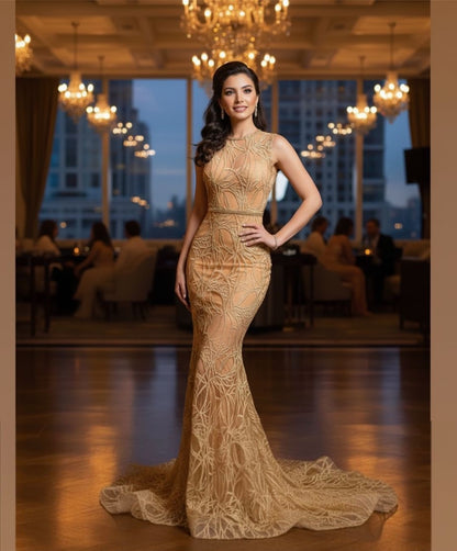 Spidah Web mermaid Gown