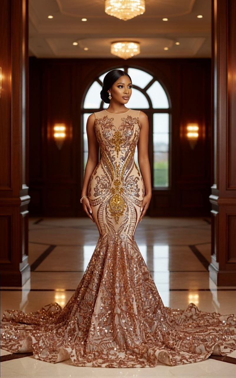 Cleoh Sequin Mermaid Dress