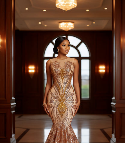 Cleoh Sequin Mermaid Dress