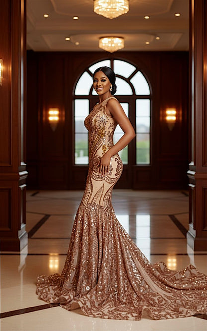 Cleoh Sequin Mermaid Dress