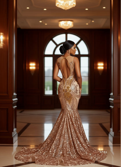 Cleoh Sequin Mermaid Dress