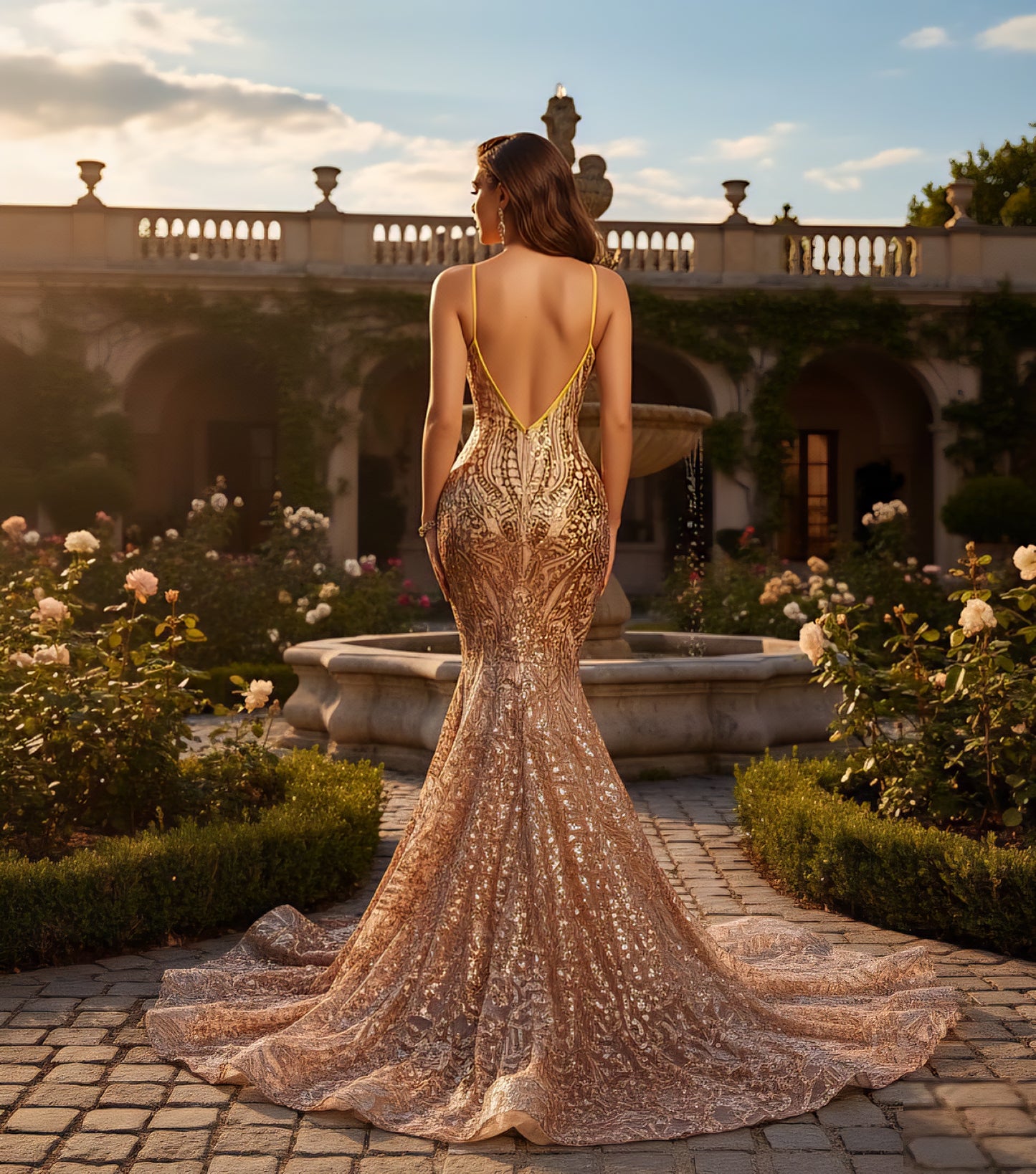 Cleopatrah Sequin Mermaid Dress