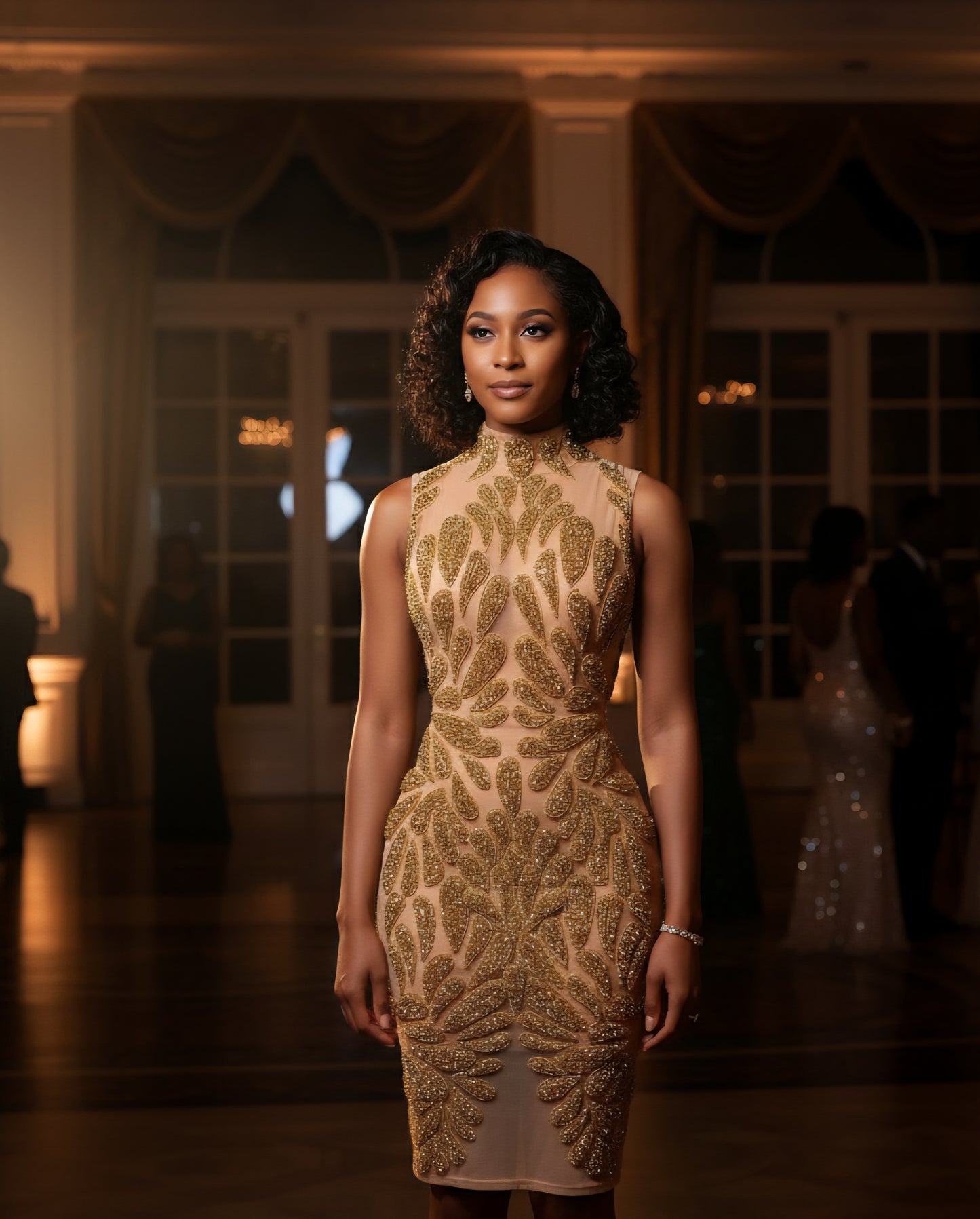 Gold Luxe Amani Dress