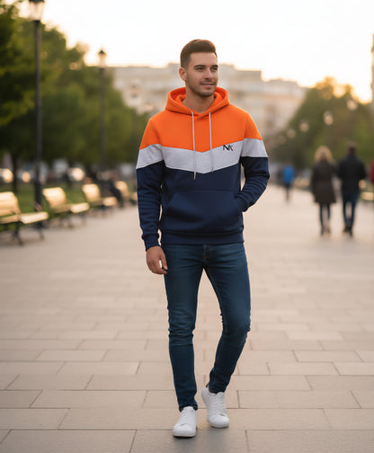 NK three colour hoodie
