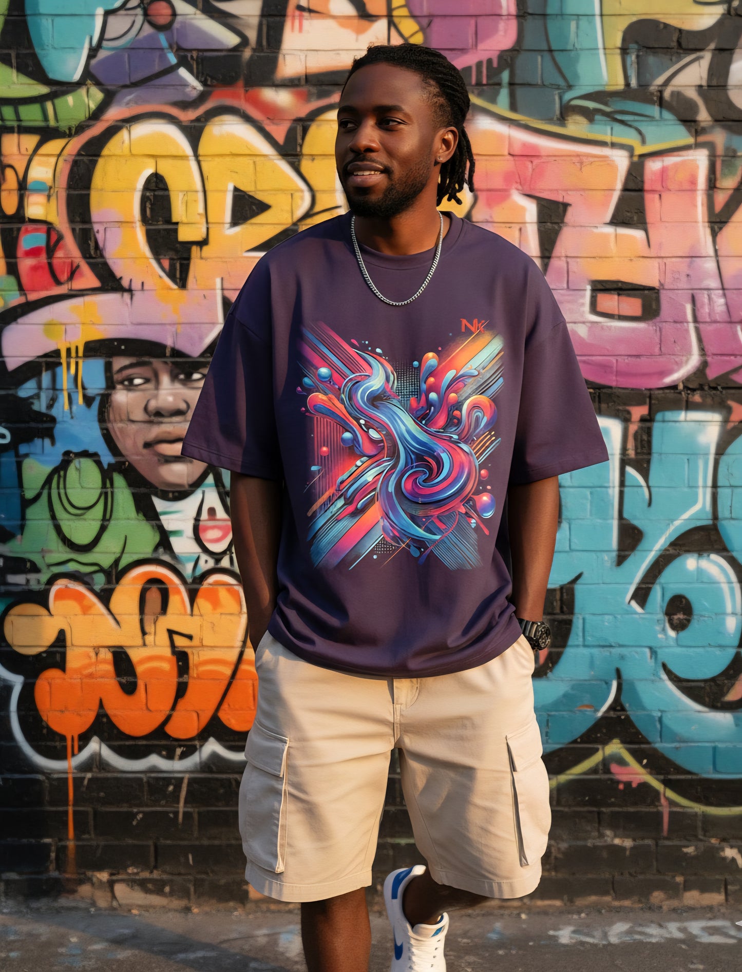 Neon Swirl T-Shirt
