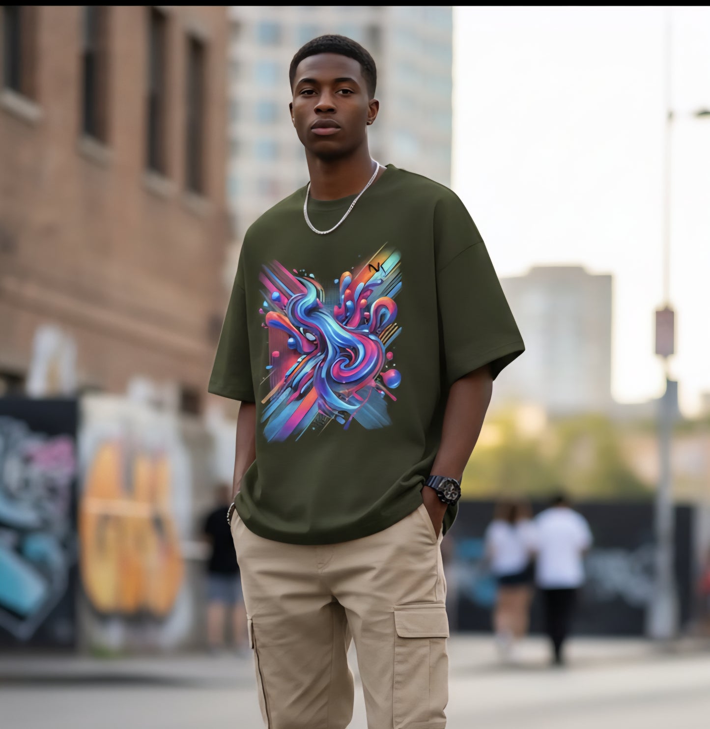 Neon Swirl T-Shirt