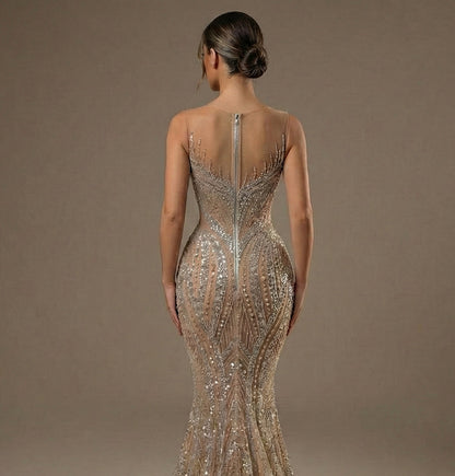 Rebbeca Rhinestone Mermaid Dress