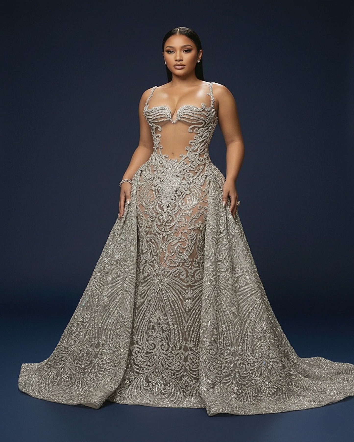 Venus Rhinestone Mermaid Ball Dress