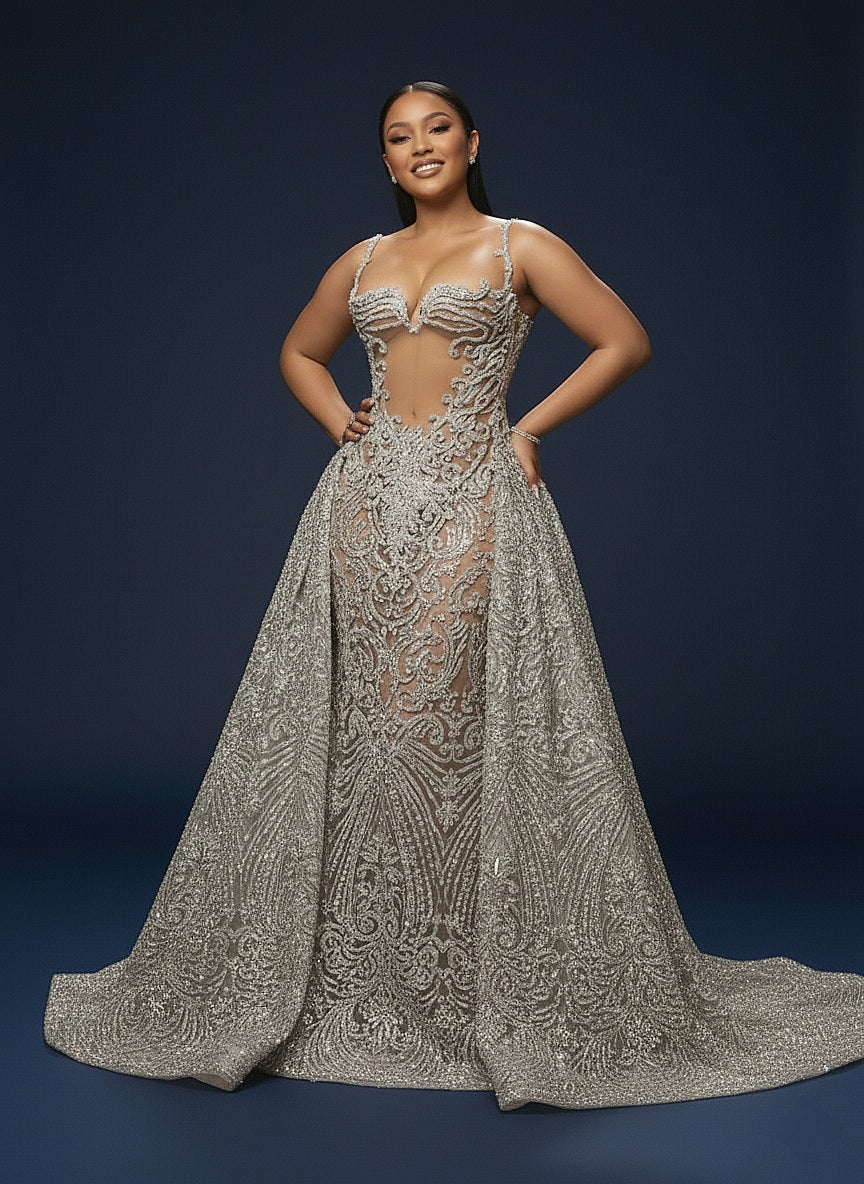 Venus Rhinestone Mermaid Ball Dress