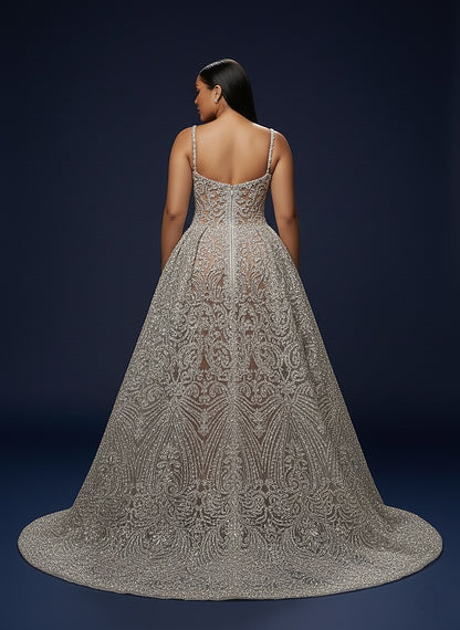 Venus Rhinestone Mermaid Ball Dress