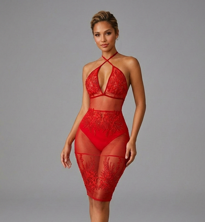 Asimi Swimsuit Skirt Set