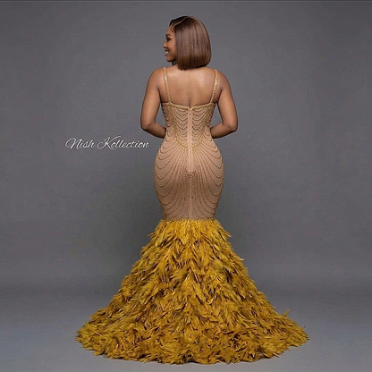 Shimmer Crystal Glitter Mermaid Dress