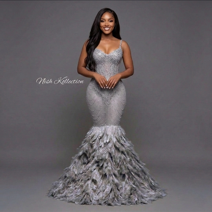 Shimmer Crystal Glitter Mermaid Dress