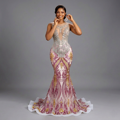Gigi Amani Sequin Mermaid Dress