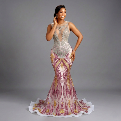 Gigi Amani Sequin Mermaid Dress