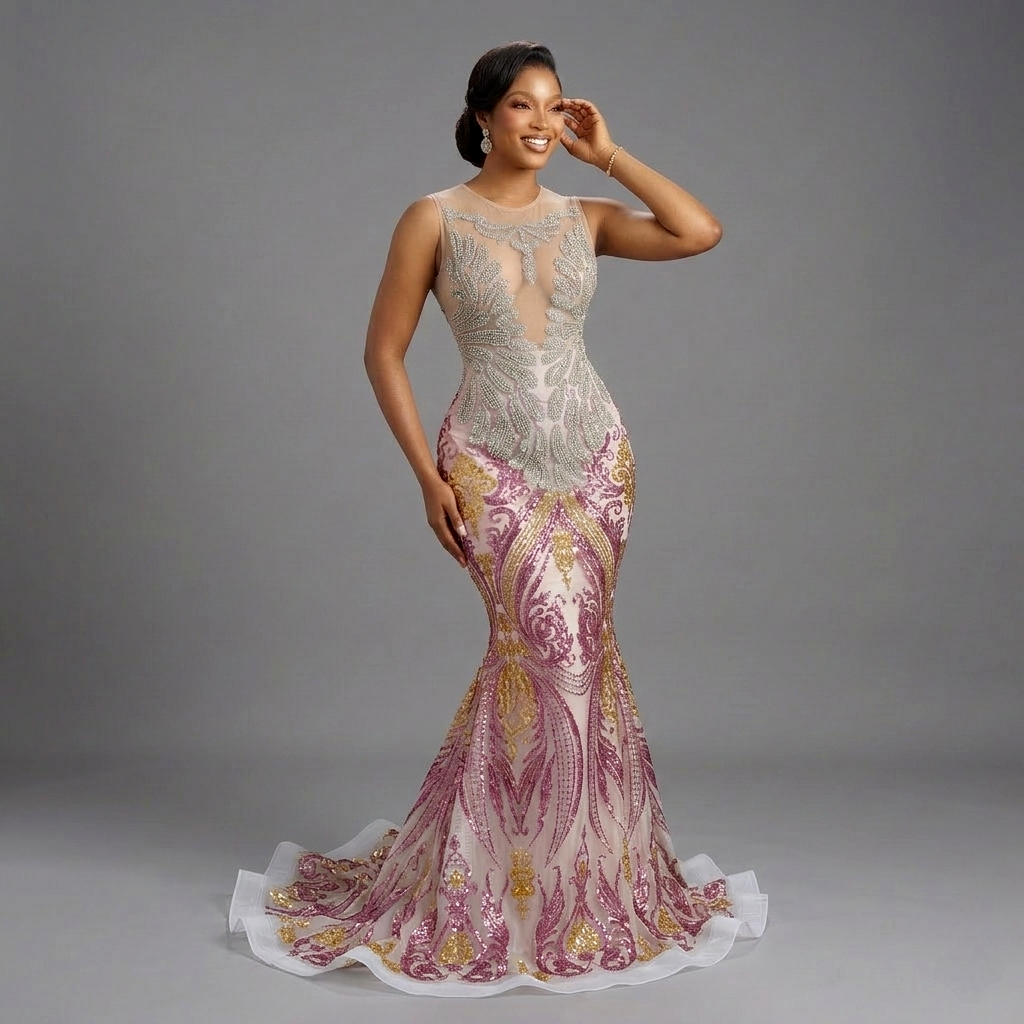Gigi Amani Sequin Mermaid Dress