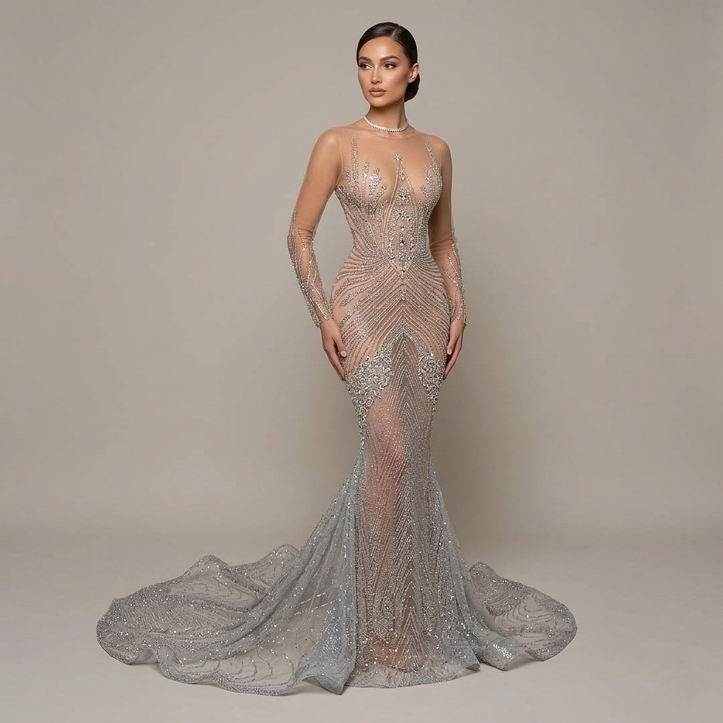 Shimmer Paris Blist Mermaid Dress