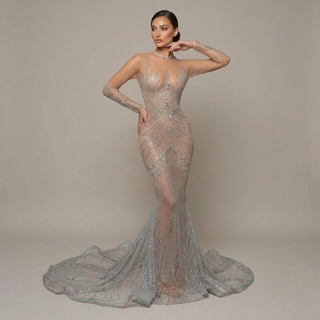 Shimmer Paris Blist Mermaid Dress