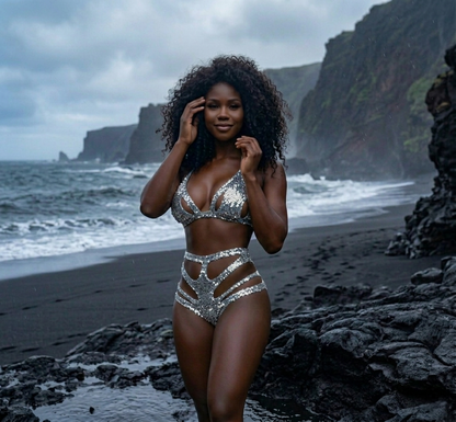Sequin Mali Delux Swimsuit