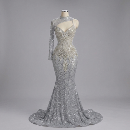 Sahara Viking Rhinestone Mermaid Dress